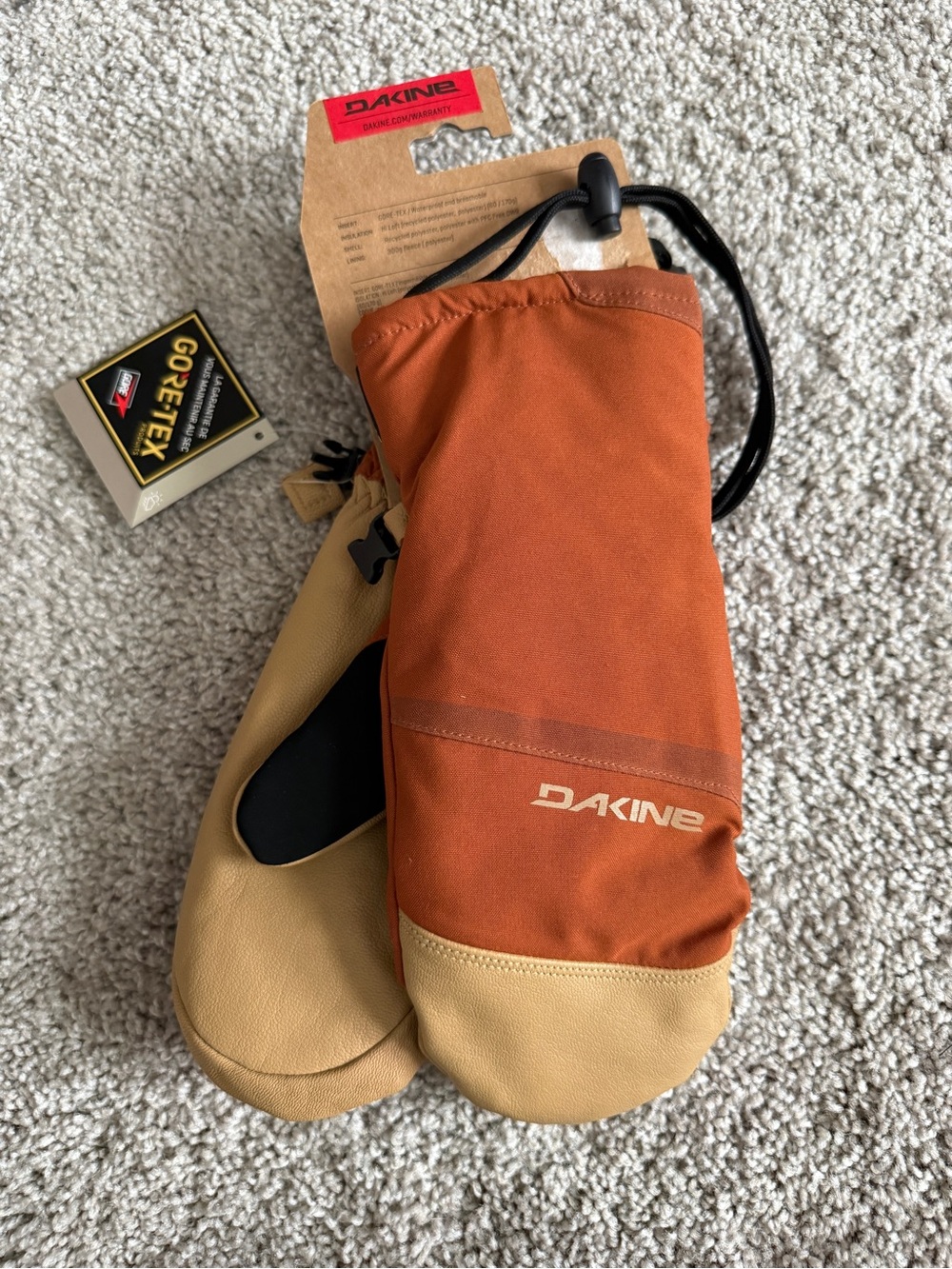 Dakine Gingerbread/Tan Fleetwood Gore-Tex Short Mitt